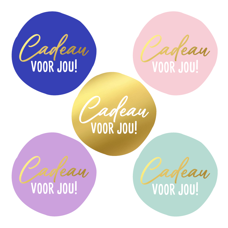 stickers cadeau voor jou van het blije snoetje