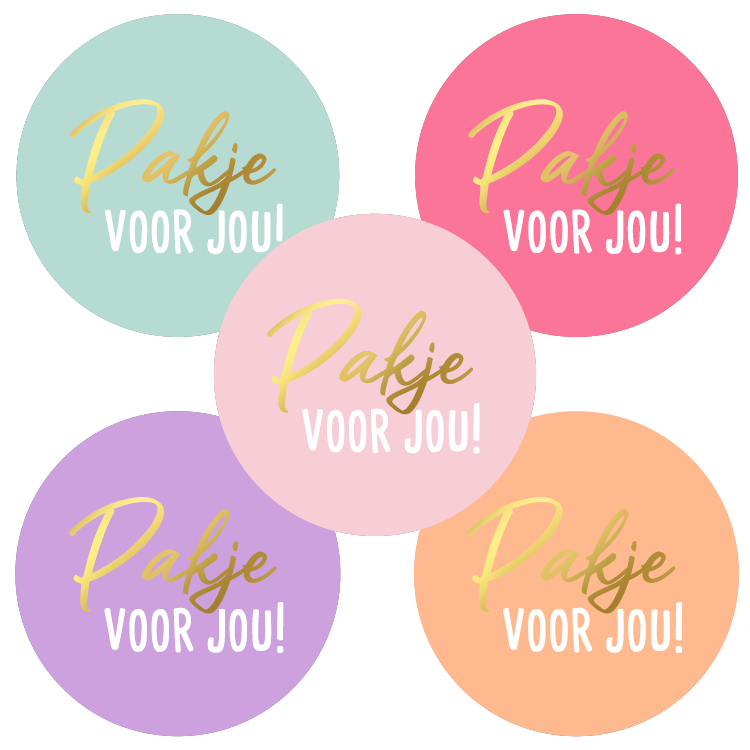 stickers pakje voor jou van het blije snoetje