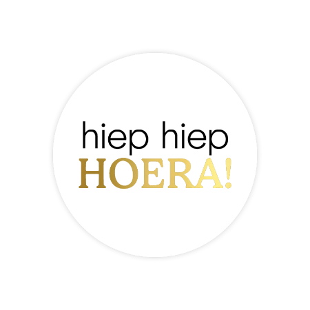 stickers hiep hiep hoera