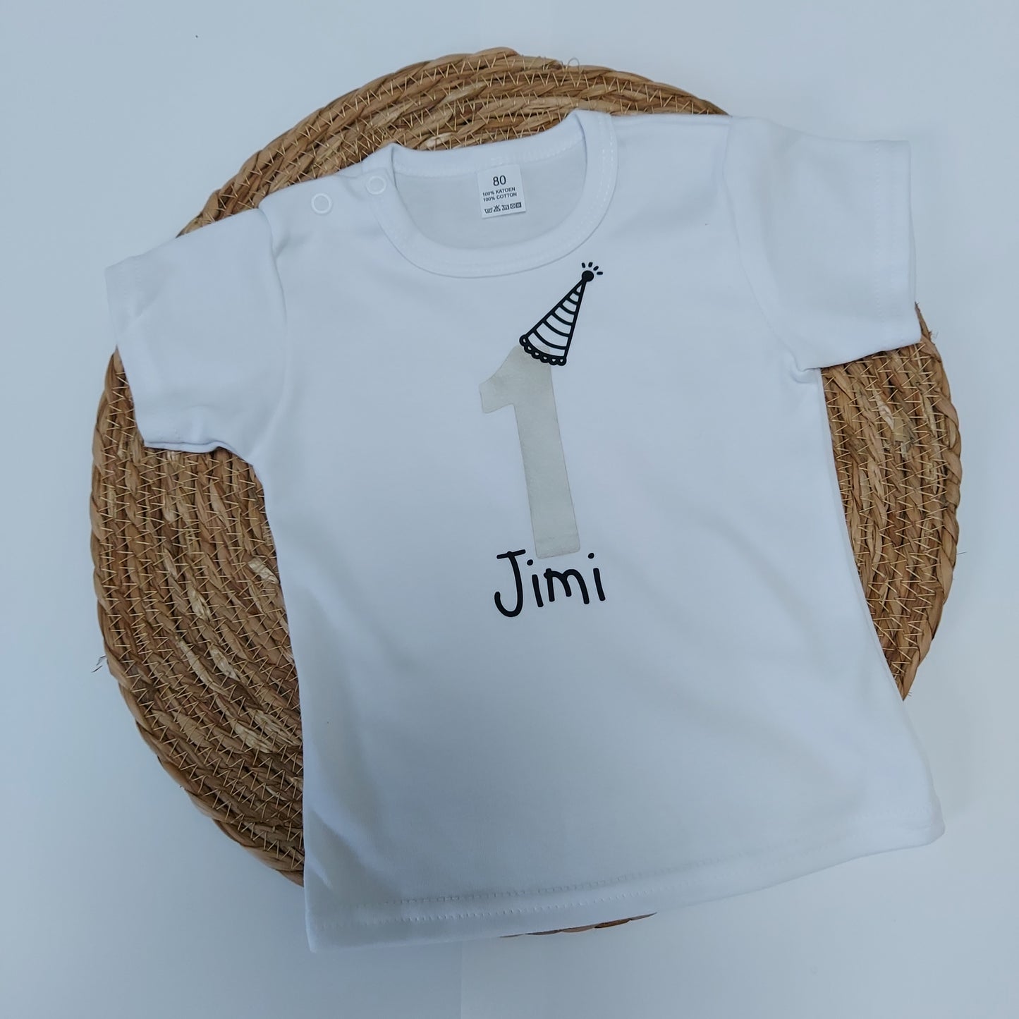 T-shirt verjaardag - wit
