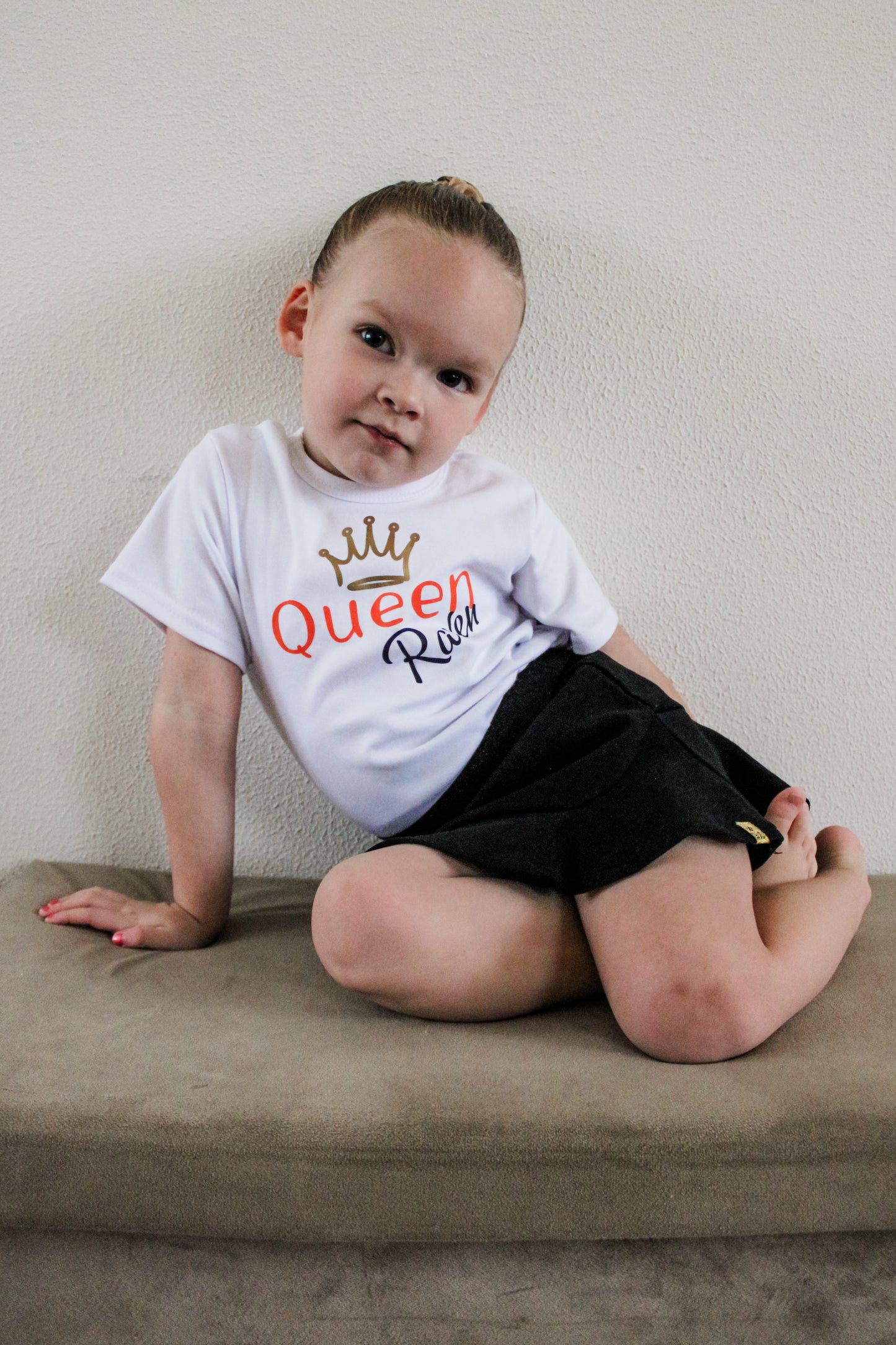 T-shirt Koningsdag korte mouwen - Gouden kroon King / Queen