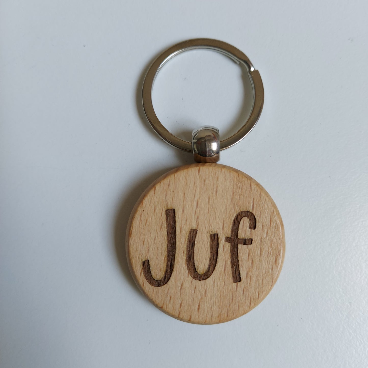 Houten Sleutelhanger – Juf