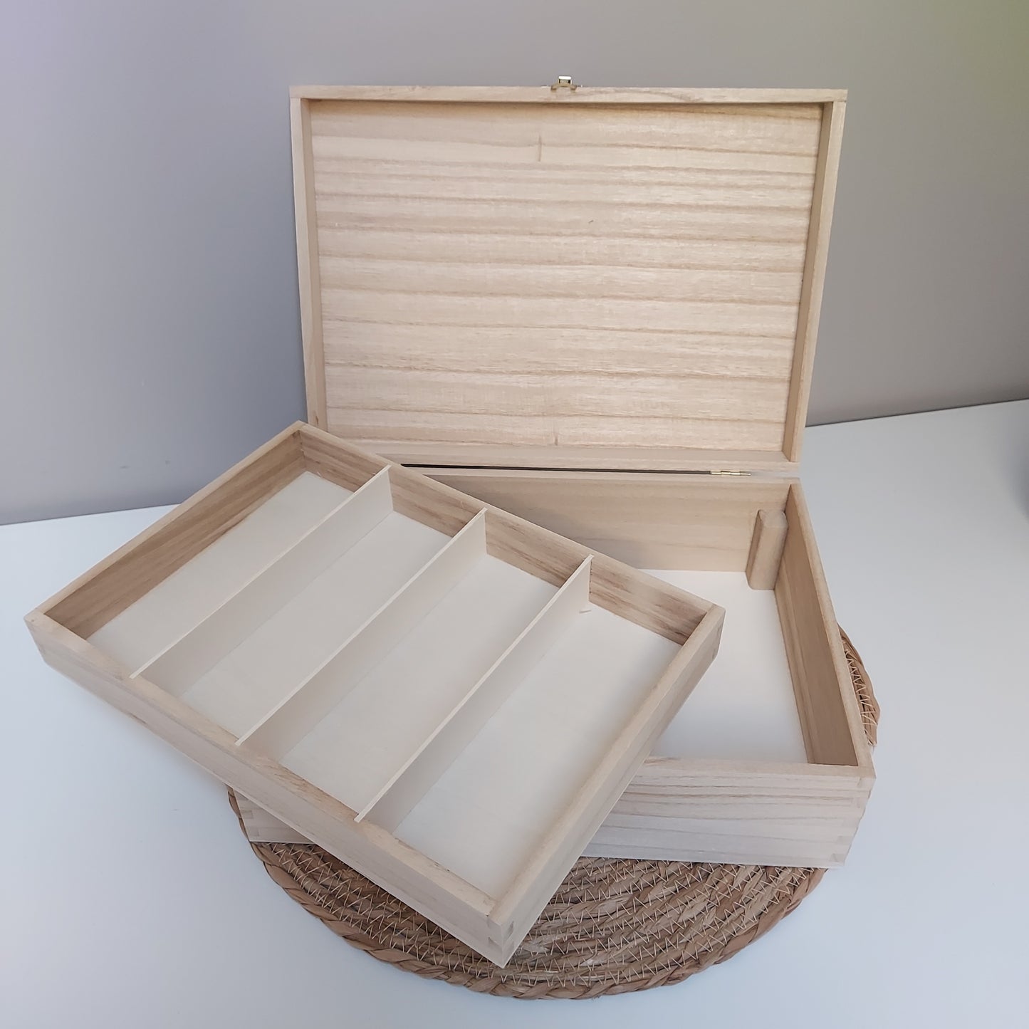 Houten bewaardoos 'Mijn haarspulletjes'