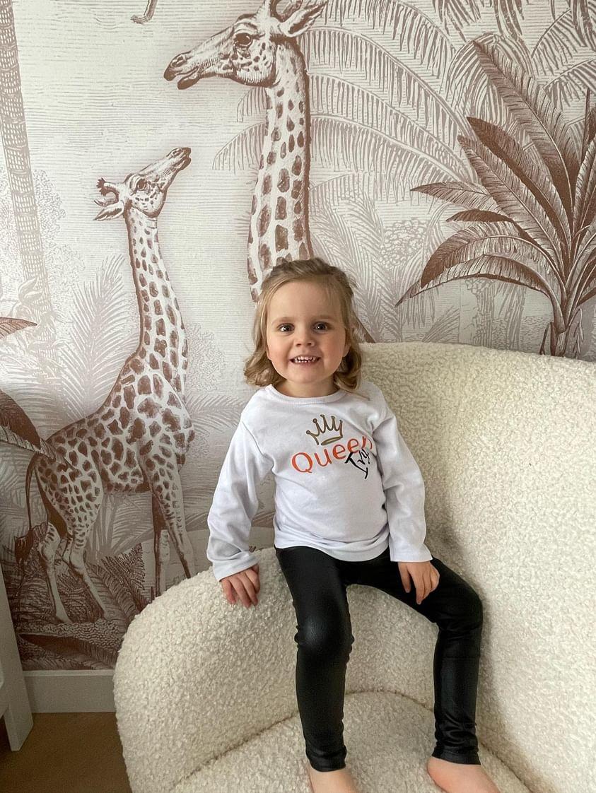 T-shirt Koningsdag lange mouwen - Gouden kroon King / Queen