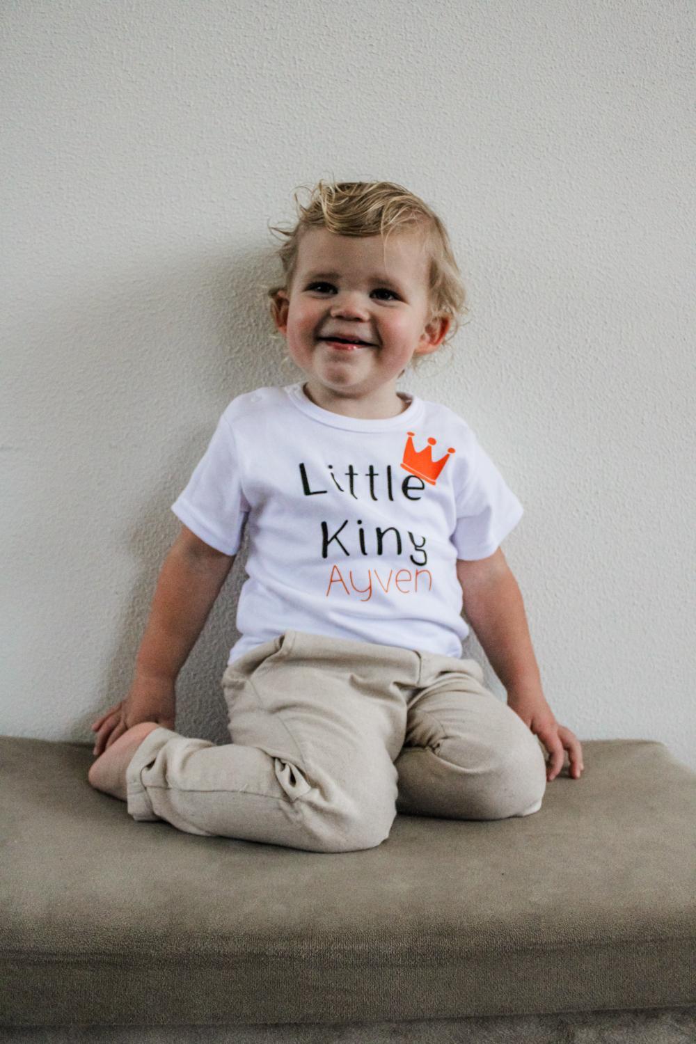 T-shirt Koningsdag korte mouwen - Little King / Queen