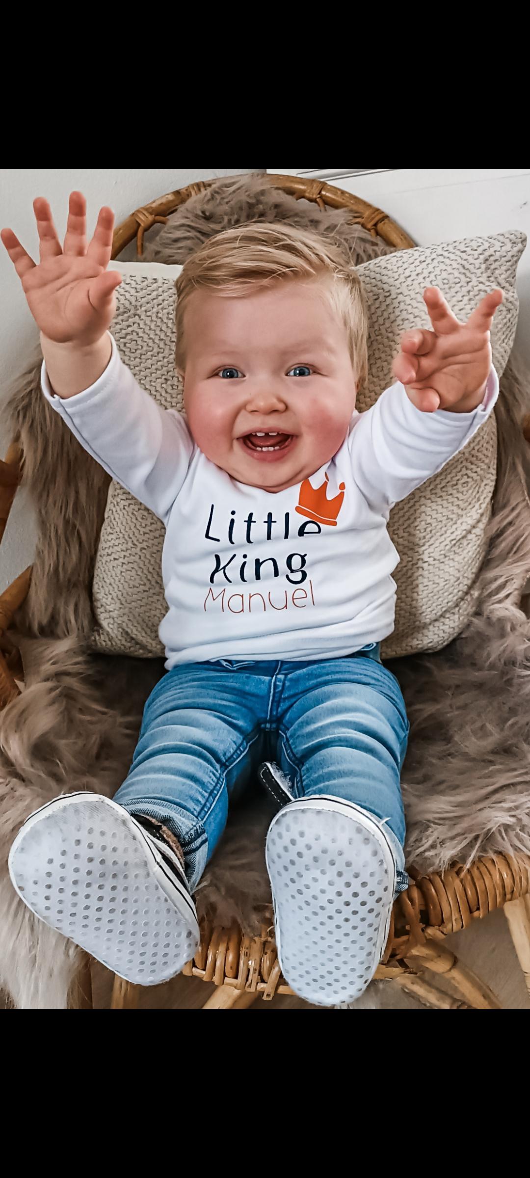 T-shirt Koningsdag lange mouwen - Little King / Queen