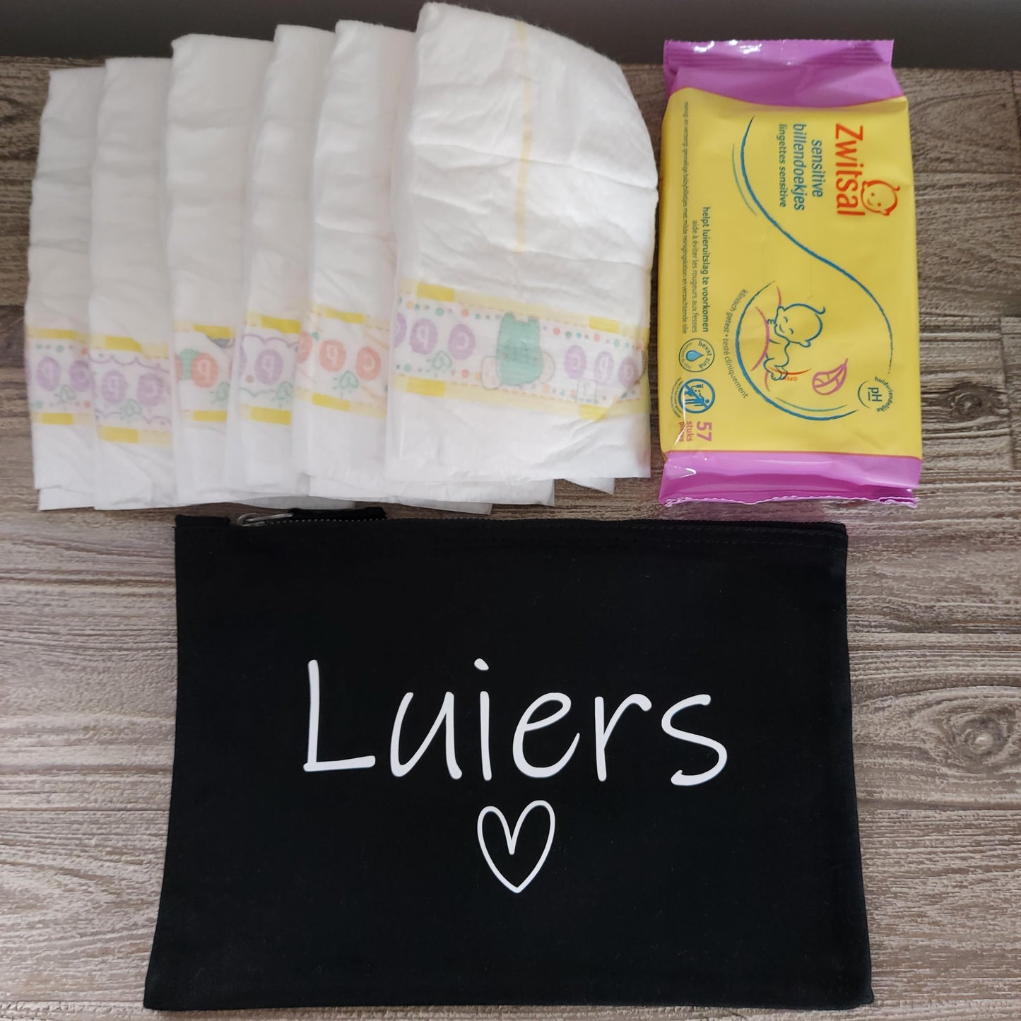 Luiers etui - Zwart
