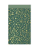 Cadeauzakjes confetti groen/goud van het blije snoetje