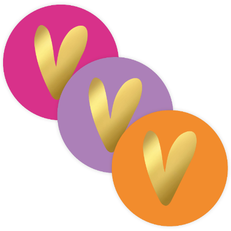 Stickers Hartje - 10 stuks
