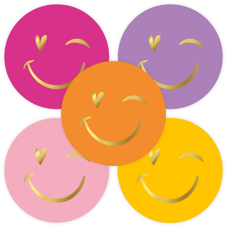 Stickers Smiley - 10 stuks
