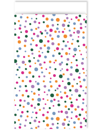Cadeauzakjes confetti feest 17x25cm - 5 stuks