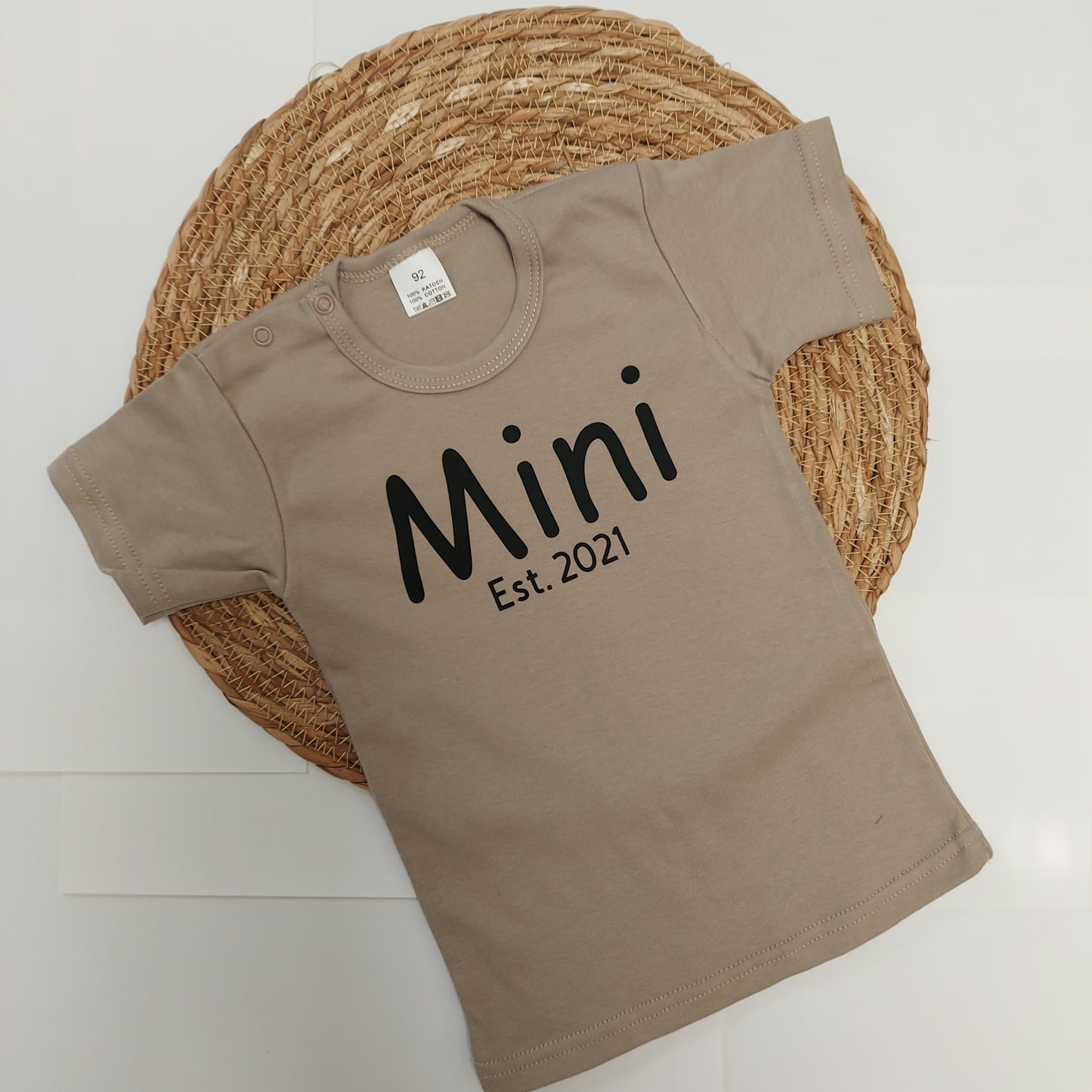 Twinning T-shirt Zwart/Taupe