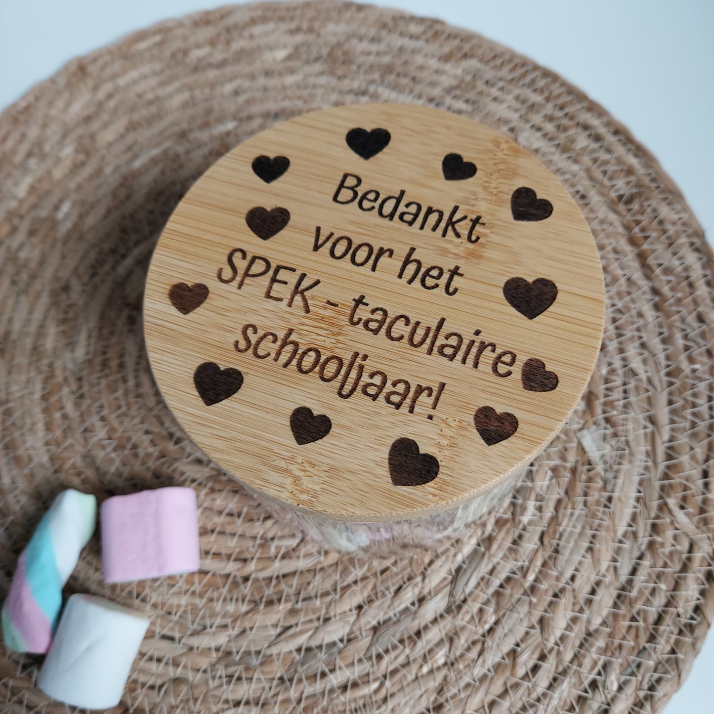 Voorraadpot 'Bedankt voor het SPEK-taculaire schooljaar!'