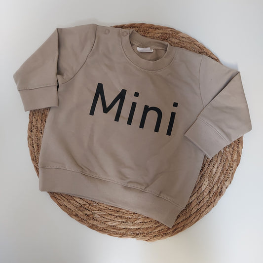 Sweater 'Mini'maat 62 zandkleur