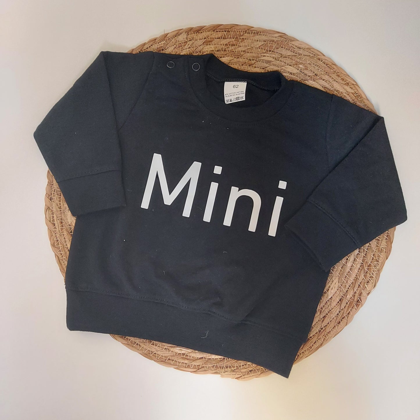 Sweater 'Mini' maat 62 zwart