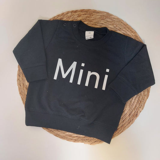 Sweater 'Mini' maat 62 zwart