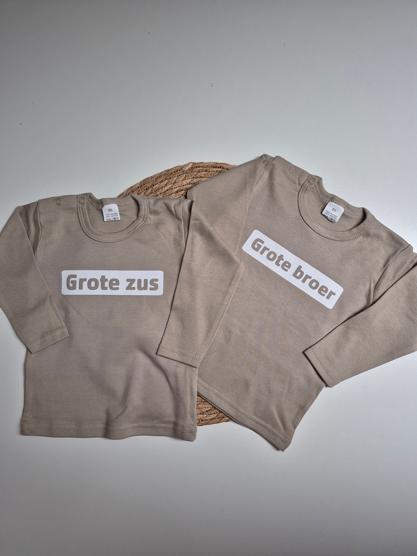 Zwangerschapsaankondiging grote broer grote zus. 