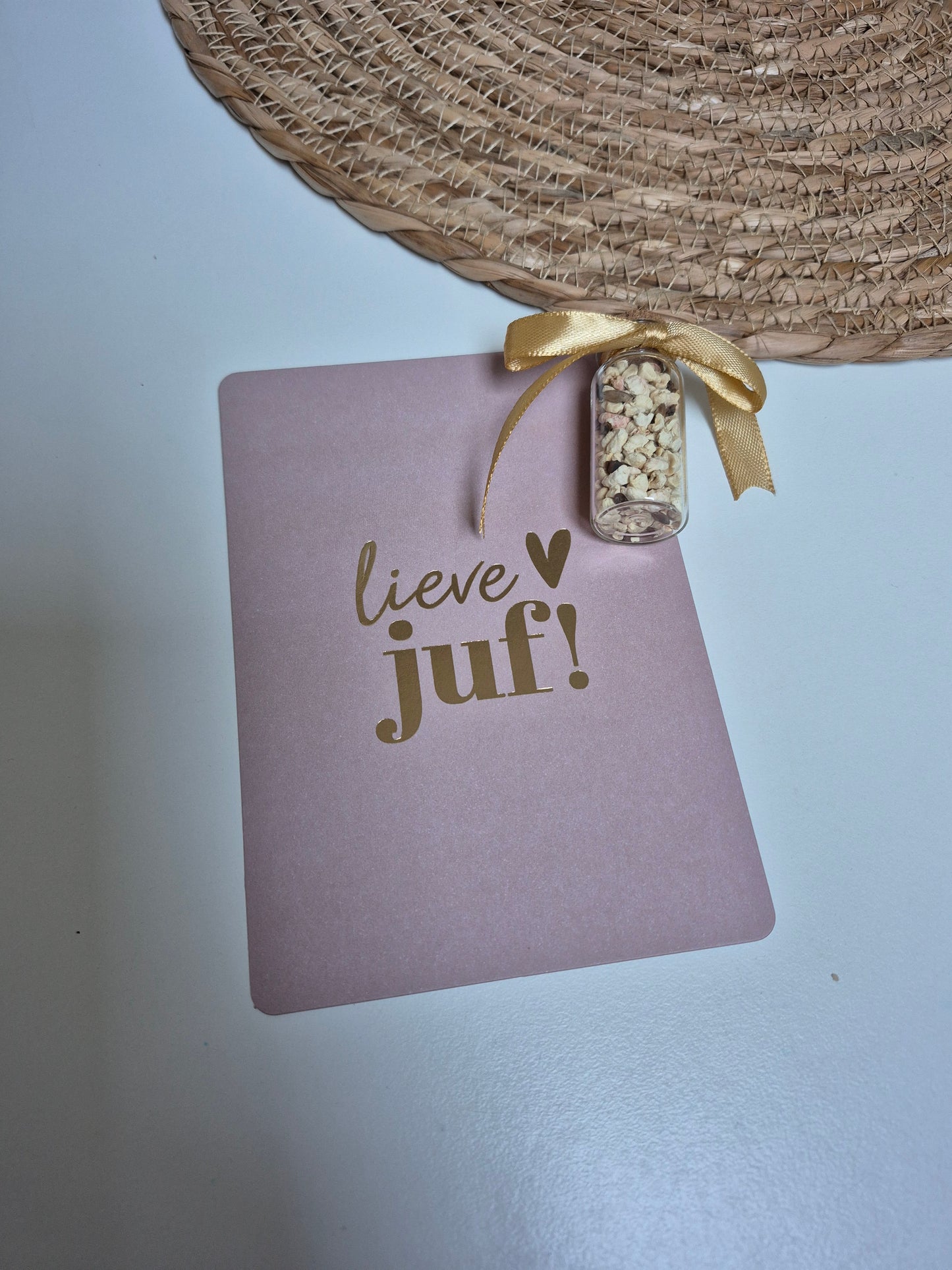 Kaart 'Lieve Juf!' met Wildflower Mix – Bedankje voor de Juf