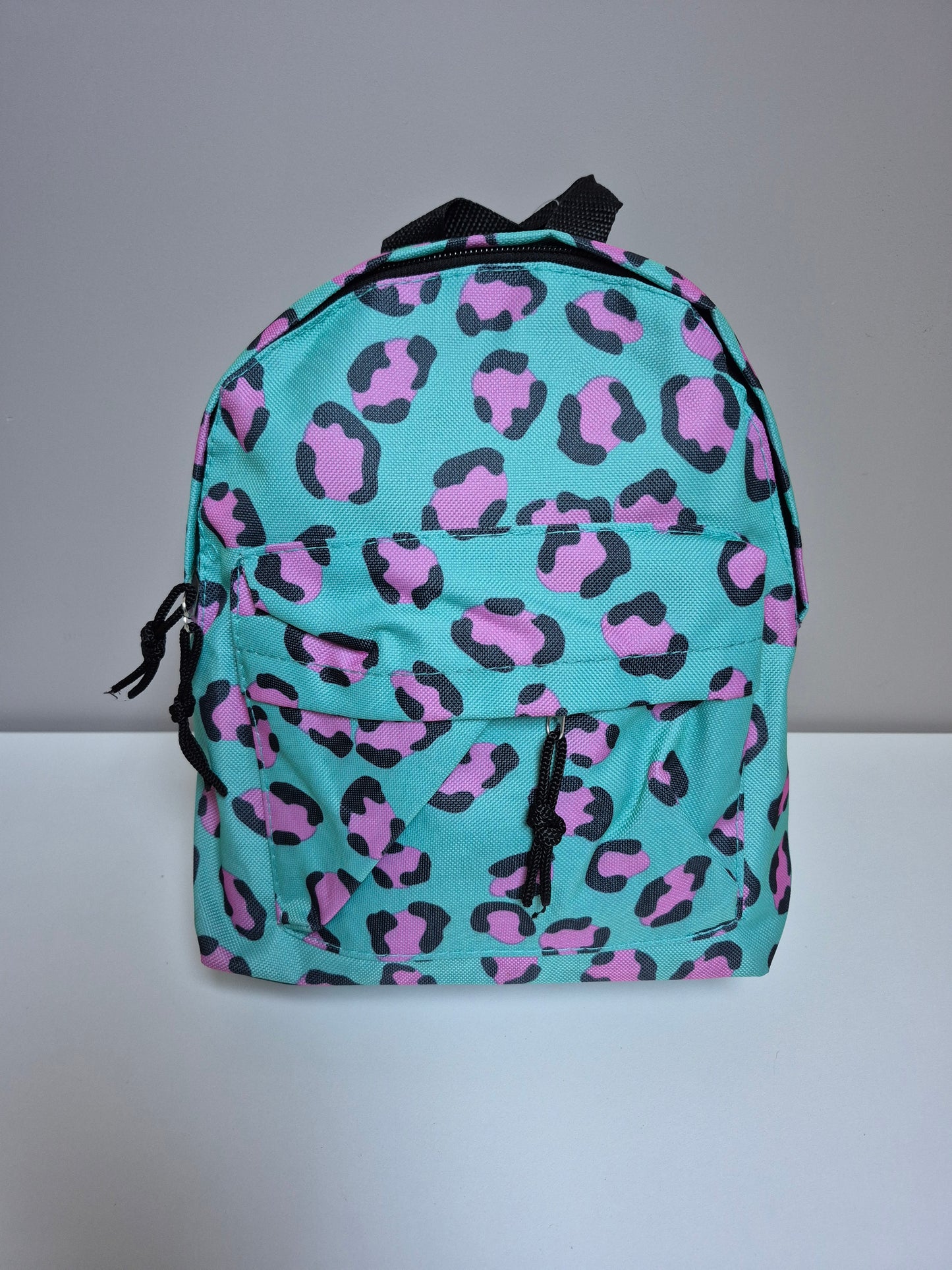 Kinder Rugzak Turquoise – Peuter & Kleuter Rugtas met Voorvak – 28 x 21 cm