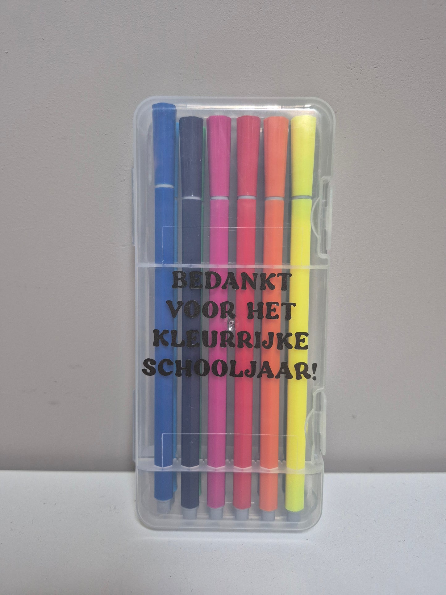 Bedankt voor het kleurrijke schooljaar – fineliner set (12 stuks, 2 mm)