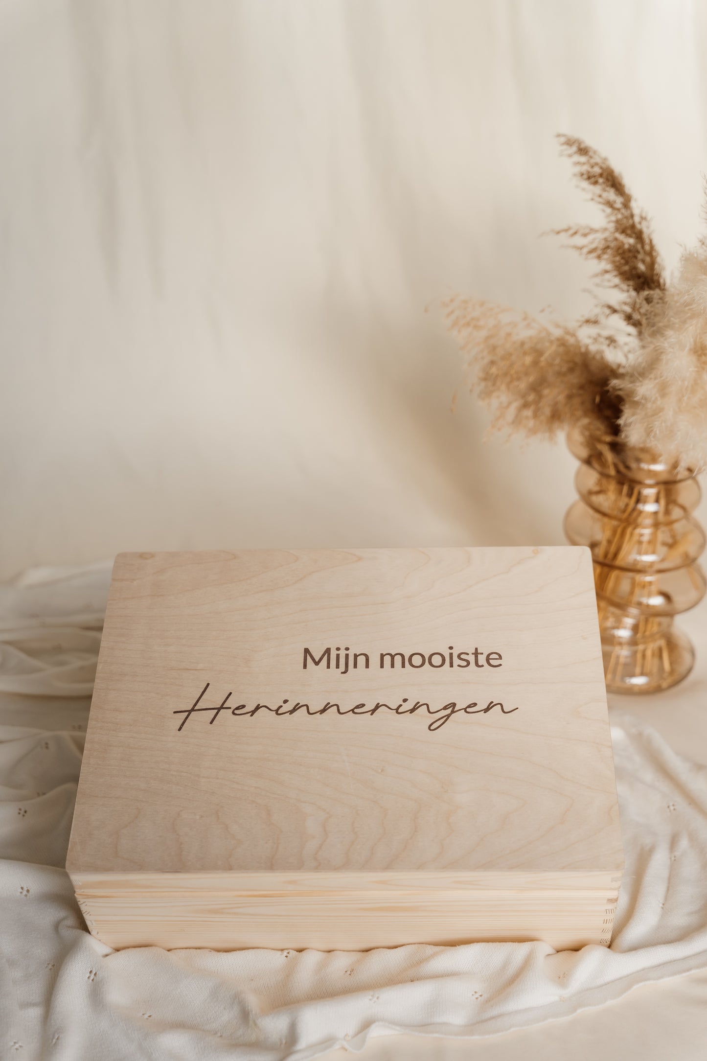 Houten bewaardoos 'Mijn mooiste herinneringen'