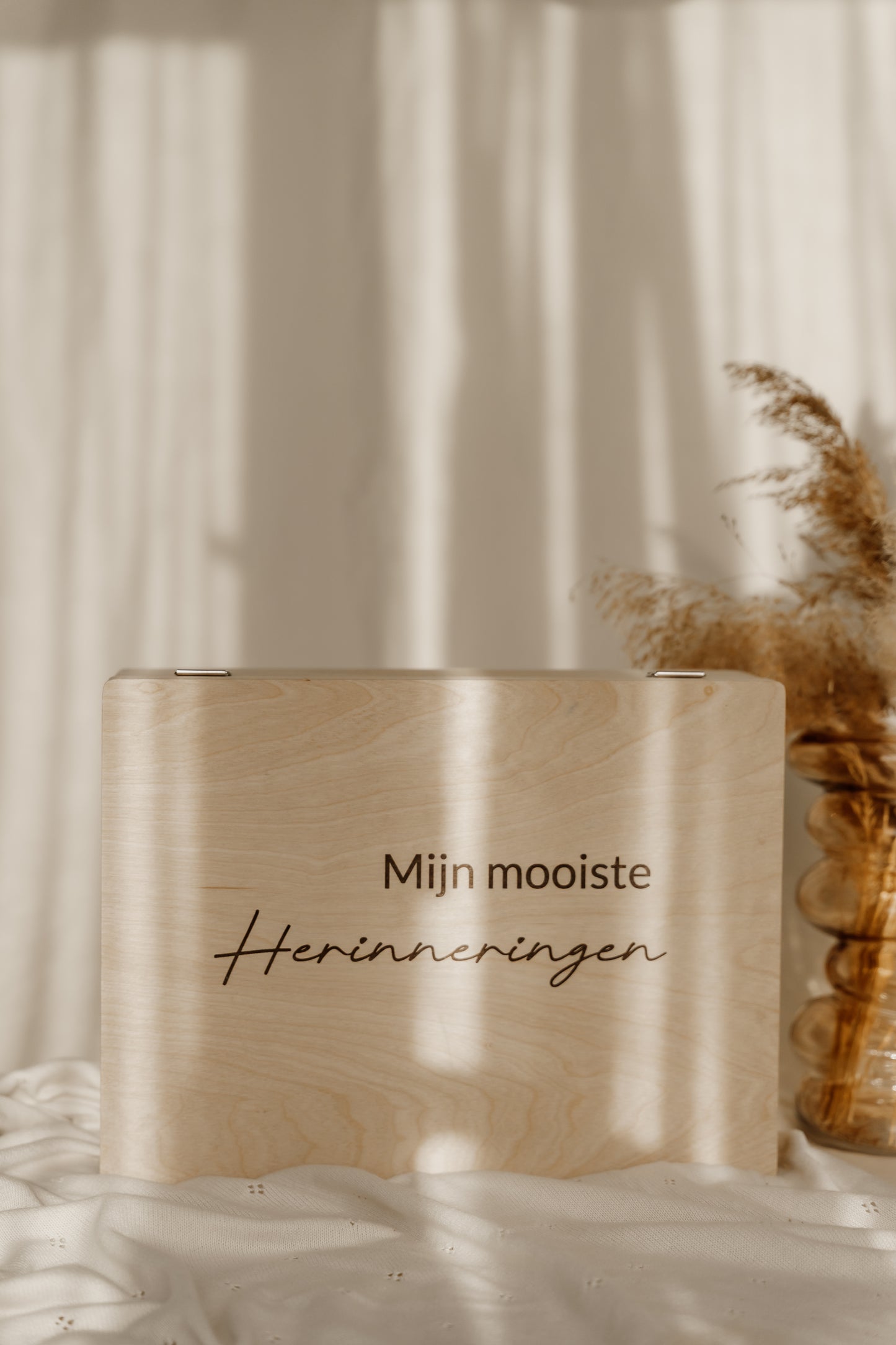 Houten bewaardoos 'Mijn mooiste herinneringen'
