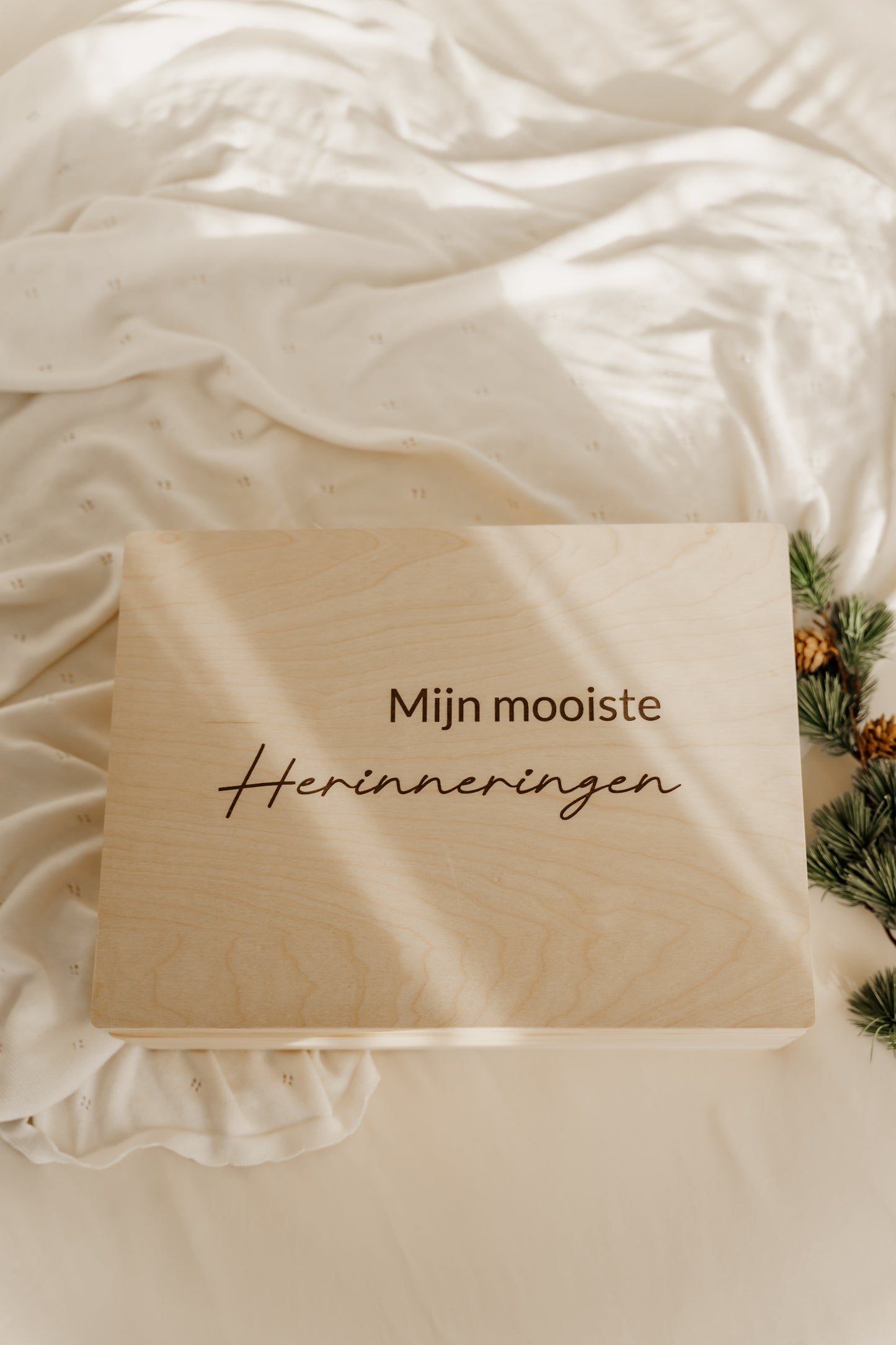 Houten bewaardoos 'Mijn mooiste herinneringen'