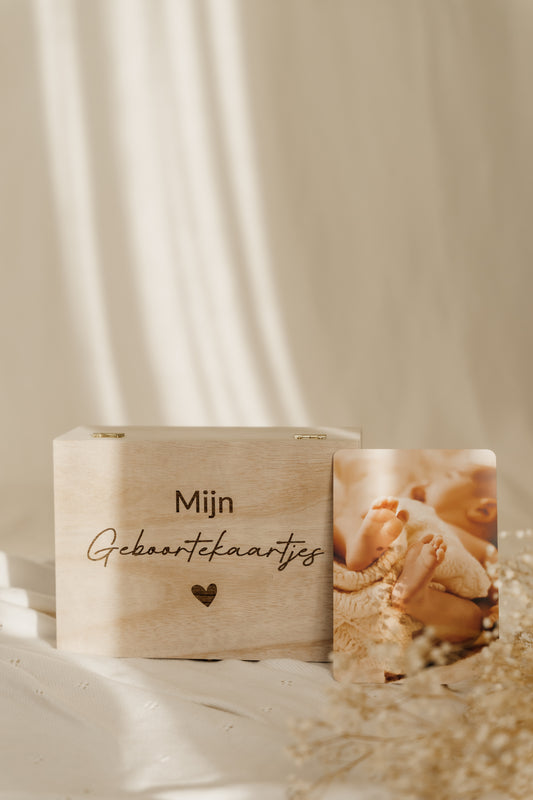 Bewaardoos voor geboortekaartjes
