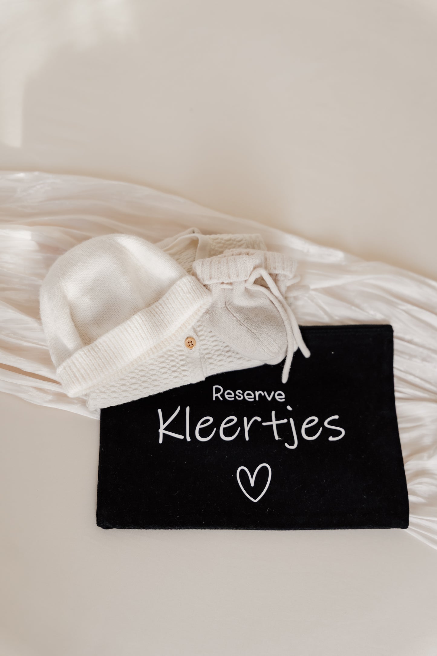 Reserve kleertjes etui - Zwart