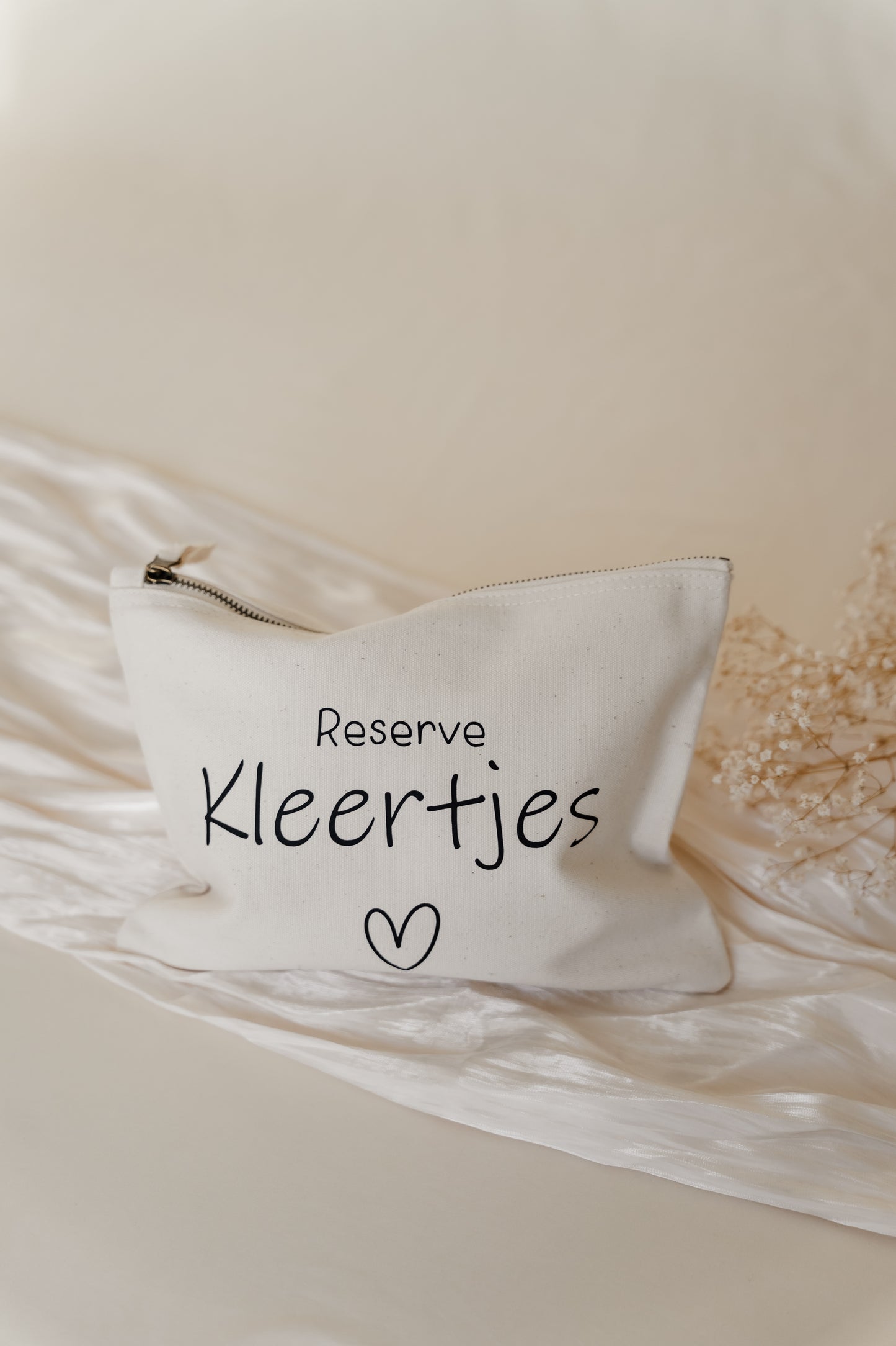 Reserve kleertjes etui - Crème