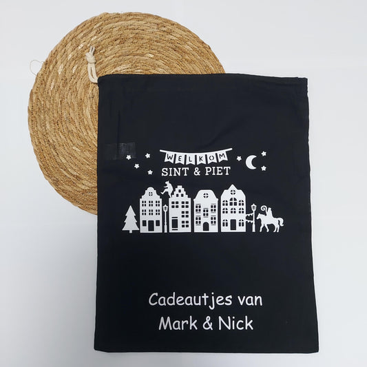 Cadeauzak voor sinterklaas cadeautjes van Het Blije Snoetje.