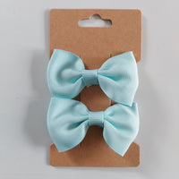 Haarspeldjes met strik 6.5cm 2 stuks - diverse kleuren