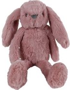 Knuffel konijn pluche 30 cm - Oud roze