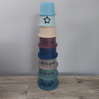Mushie stapeltoren - Forest gepersonaliseerd
