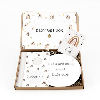 Schaduw klink invoeren Brievenbuspakket Baby Gift Box - Maathanger kleur – Het blije snoetje