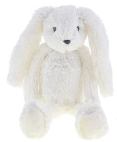 Knuffel konijn pluche 30 cm - Wit