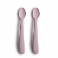 Mushie siliconen babylepels - Soft lilac