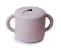 Mushie siliconen snack cup kleur: Soft Lilac